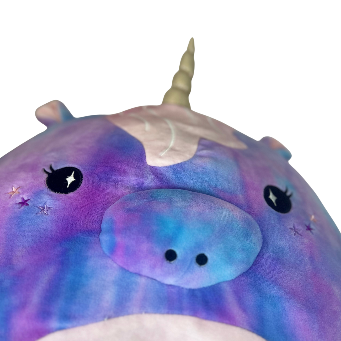 16" Starry Tie-Dye Unicorn Plush | Soft Cuddly Toy with Sparkly Details & Golden Horn