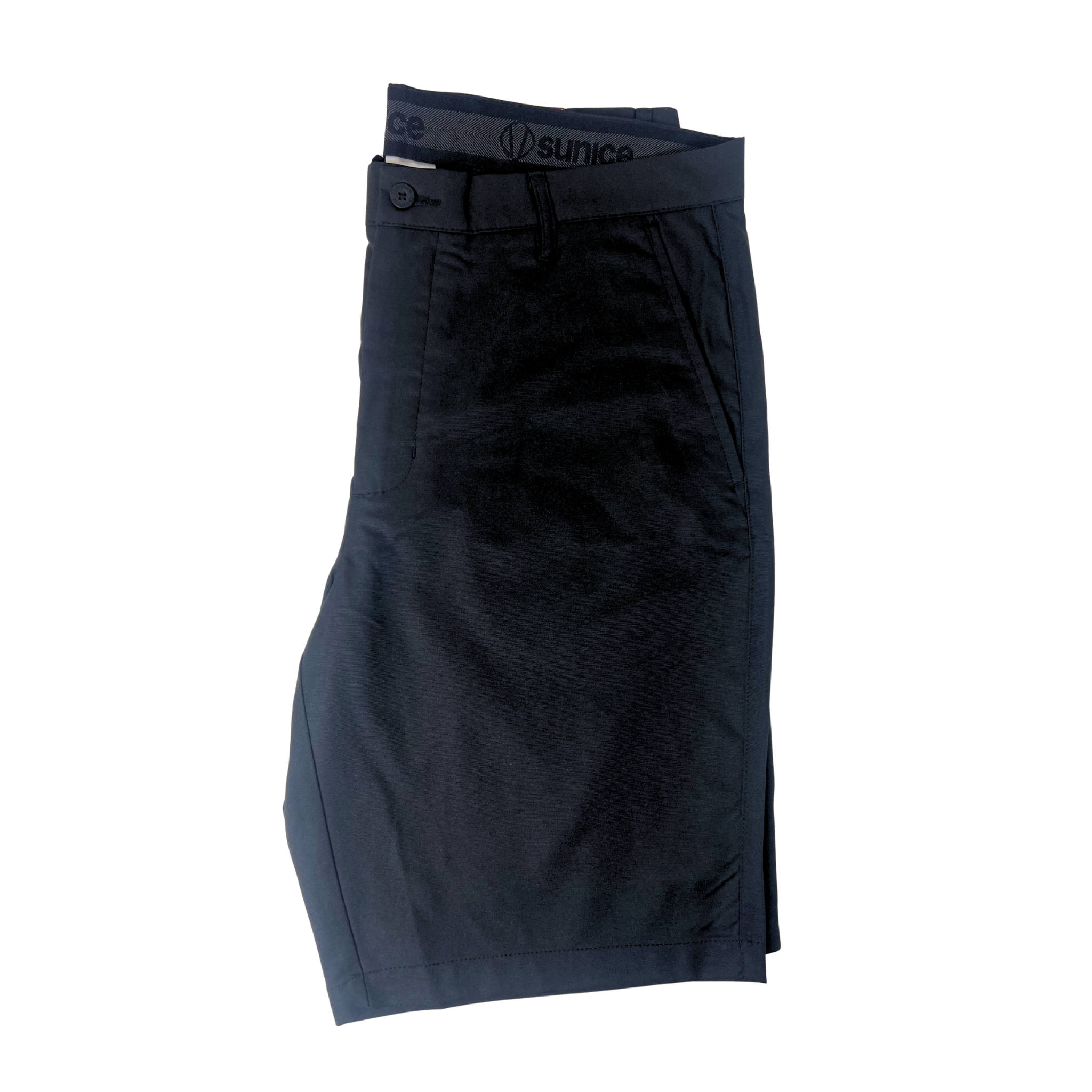 Sunice Men’s Black Golf Shorts – Size 34, Performance Stretch