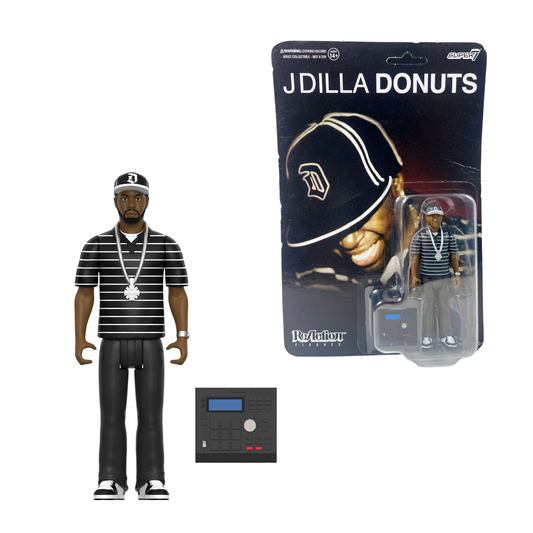 J Dilla Super7 ReAction Figure 3.75" with Accessories Hip Hop Collectible