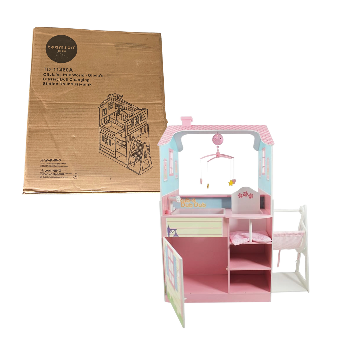 Kids Little World Baby Doll Changing Station Nursery Playset TD-11460A