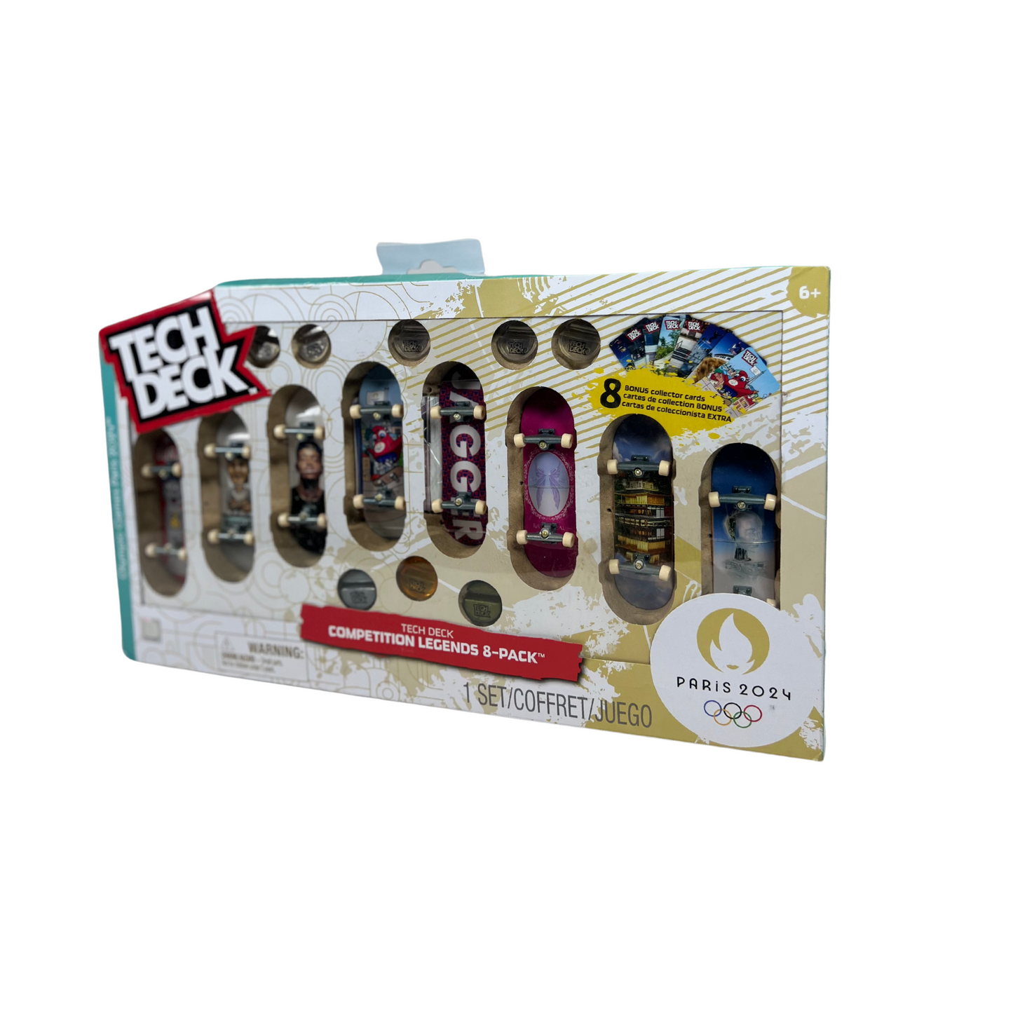 Competition Legends 8-Pack – Paris 2024 Olympic Fingerboards with Collectible Cards