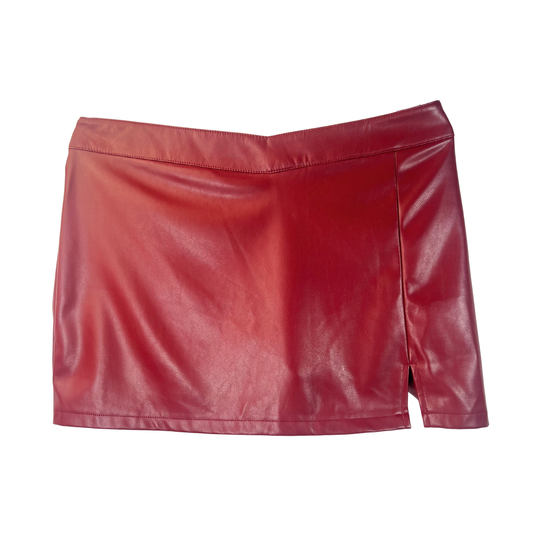 Women's V-Waist Red Skort – Size XL, Sun-Dried Tomato