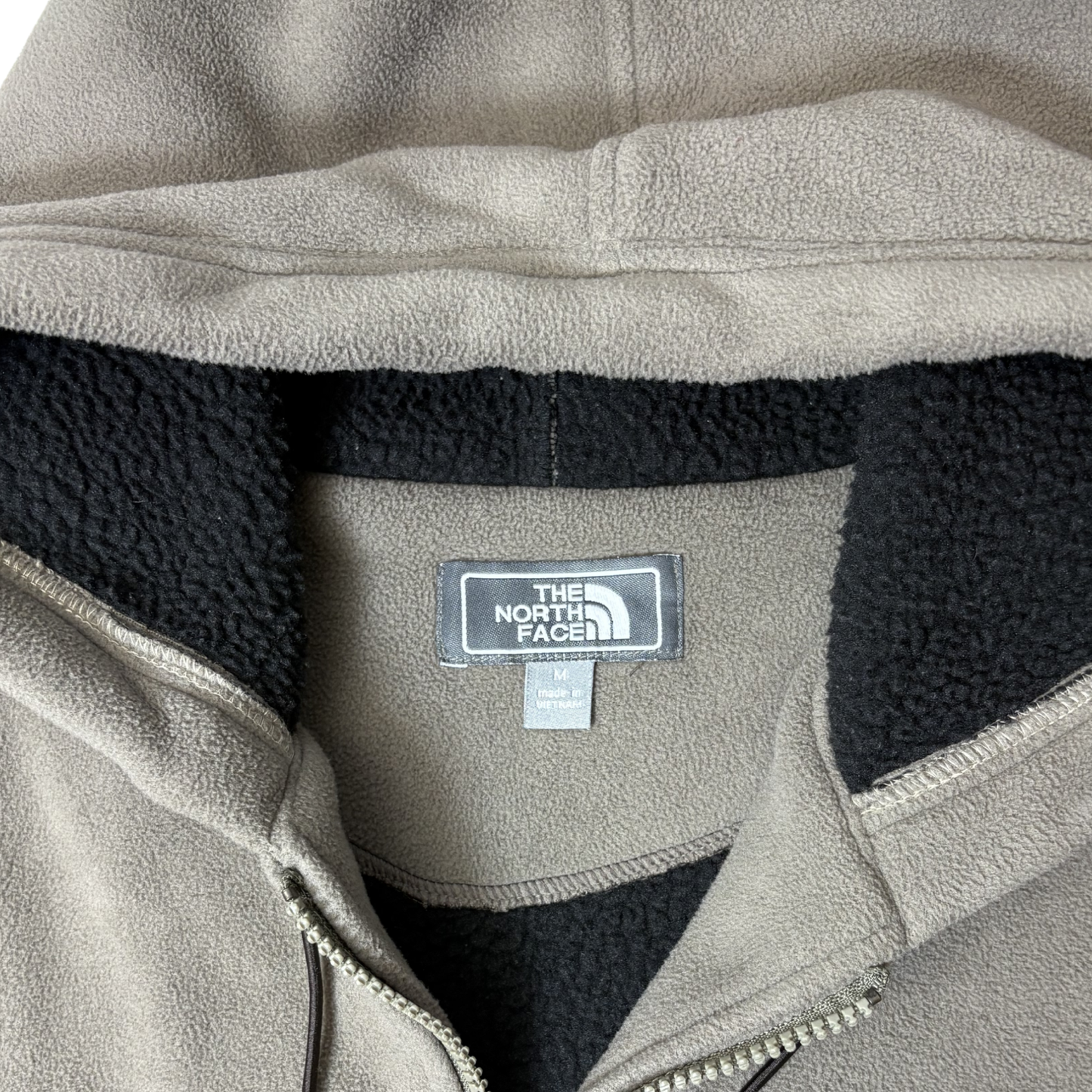 Men’s Light Olive Fleece Jacket – Size M