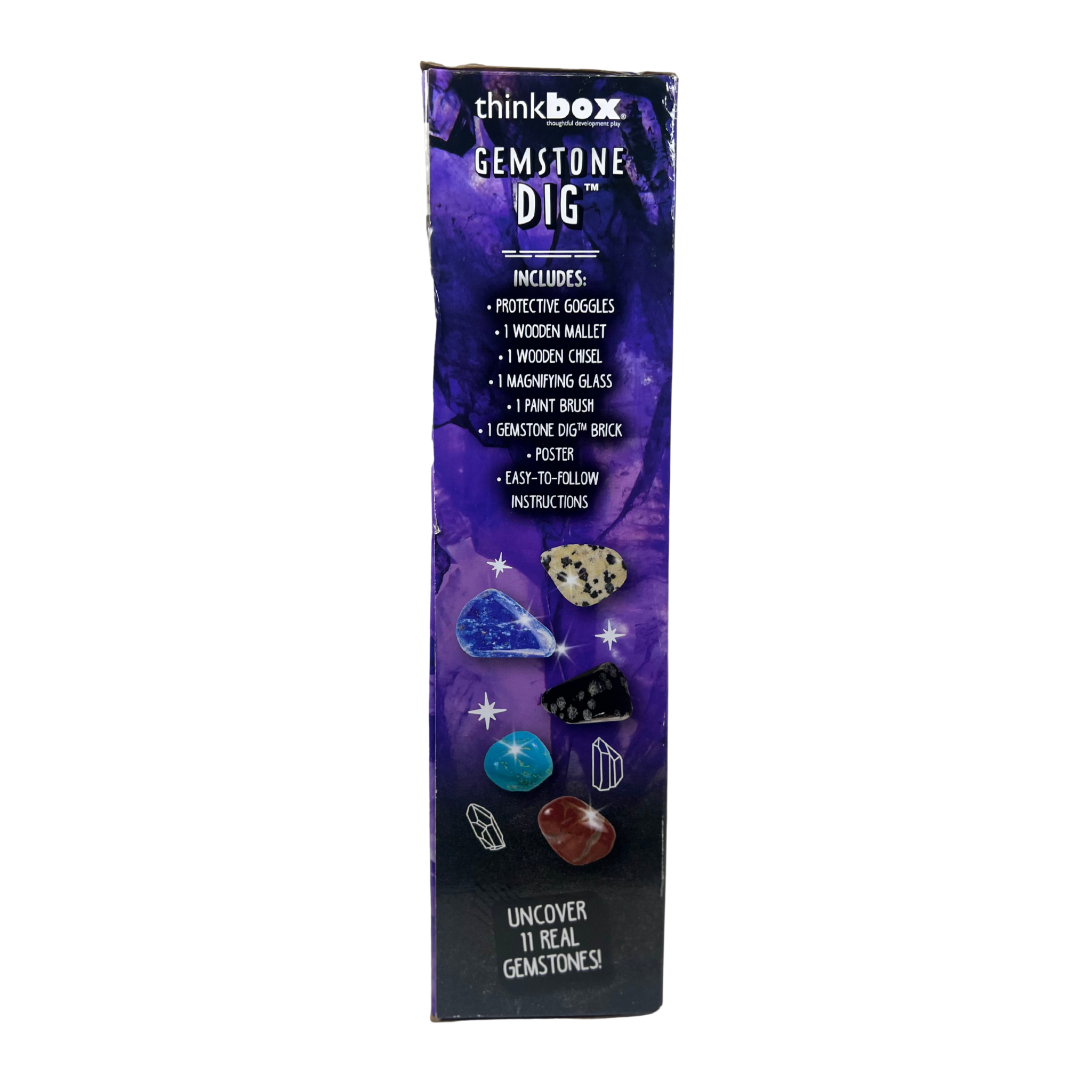 Gemstone Dig Kit for Kids – Excavation STEM Activity with 11 Hidden Gems