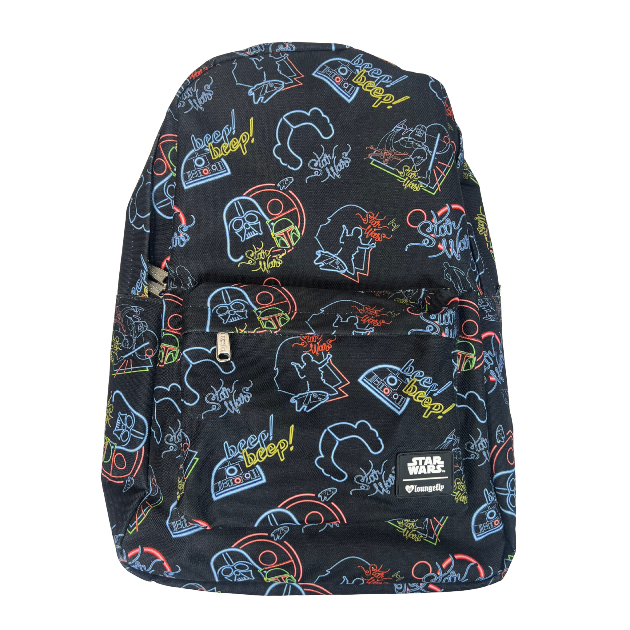 Star Wars Neon Character Backpack | Darth Vader & Princess Leia | Collectible Bag