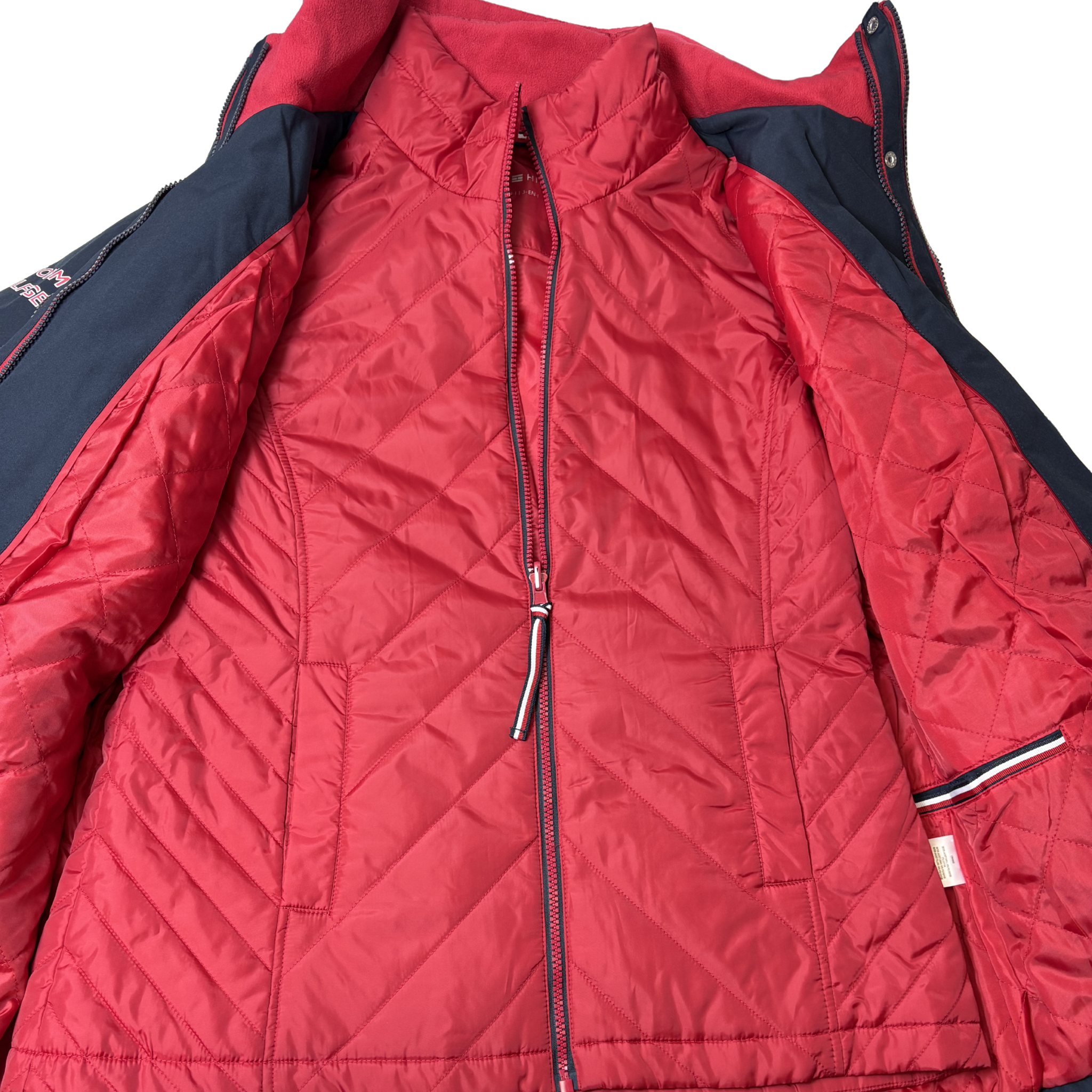 Women's Dark Blue and Red 2-in-1 Jacket - L