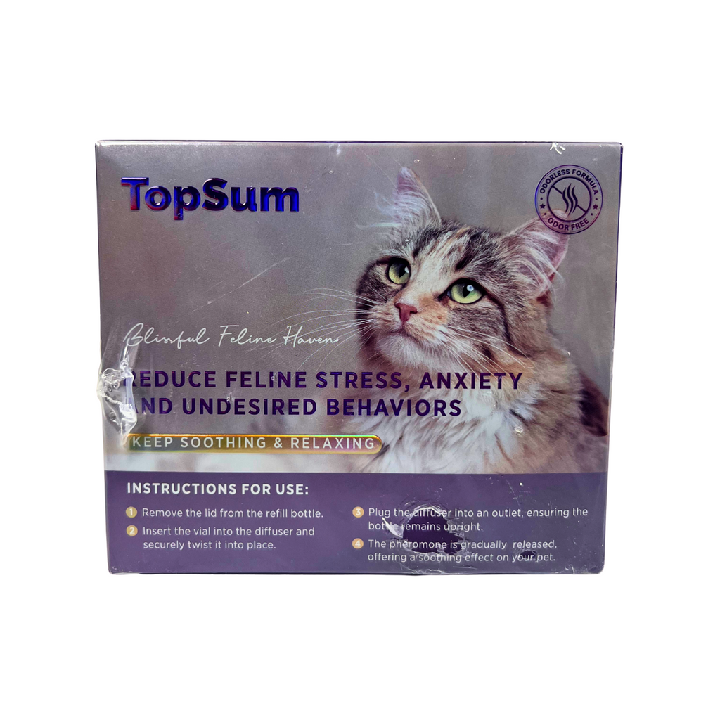 Cat Calming Pheromone Diffuser 2-Pack – Soothing Solution for Stress, Anxiety, and Unwanted Behavior