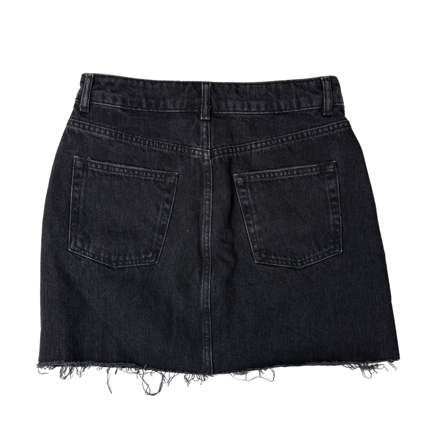 Top Shop Moto Women's Black Denim Skirt