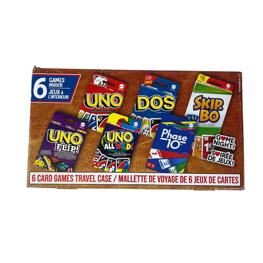 UNO Travel Bundle Pack - 6 Classic Card Games