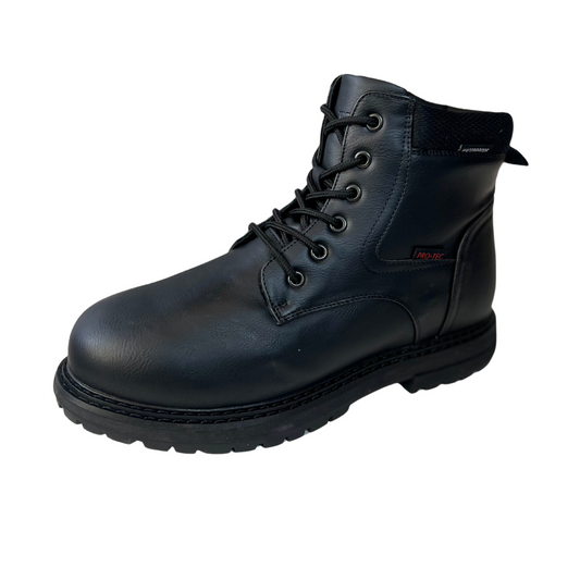 PRO-TEC Men's Side Zipper Tipper Ice Grip Boot - Black, Size 9