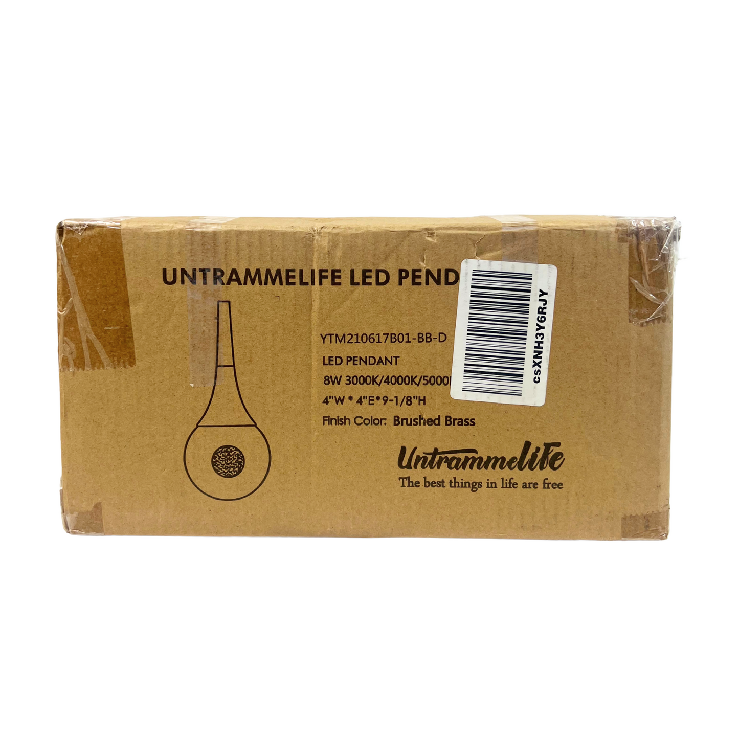 Untrammelife 1-Light Crystal Teardrop Pendant – Modern Gold Mini Globe LED Light