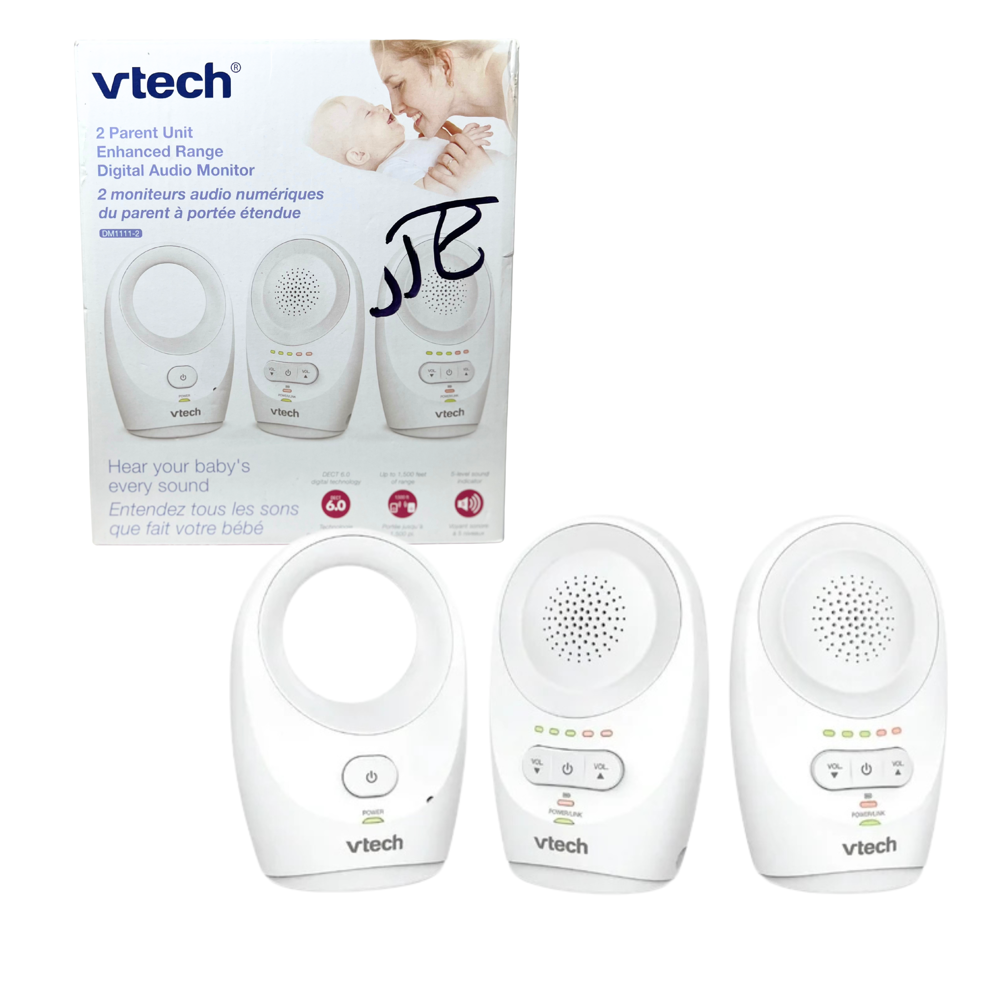 VTech Enhanced Range Digital Audio Baby Monitor w/ 2 Parent Units (DM1111-2)