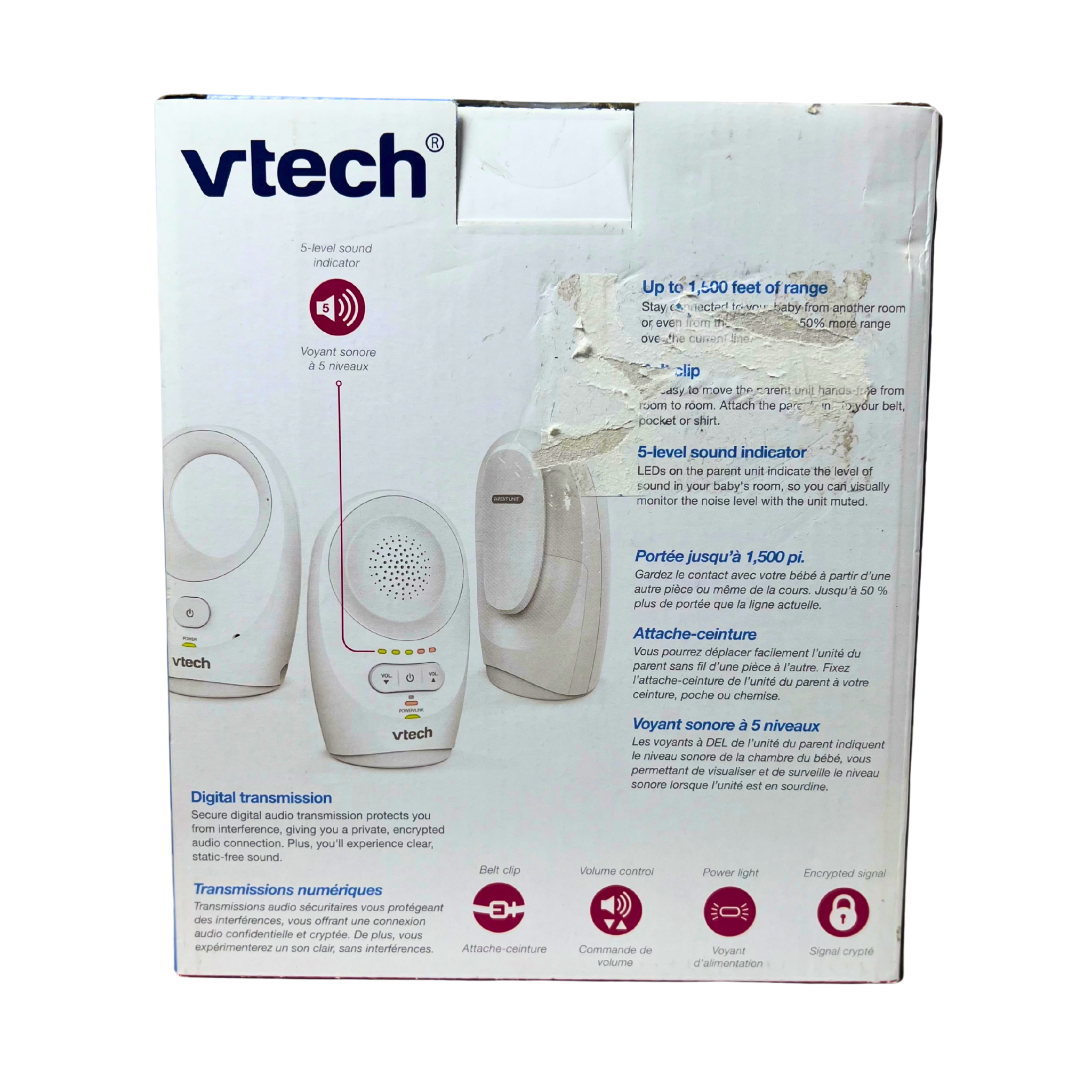 VTech Enhanced Range Digital Audio Baby Monitor w/ 2 Parent Units (DM1111-2)