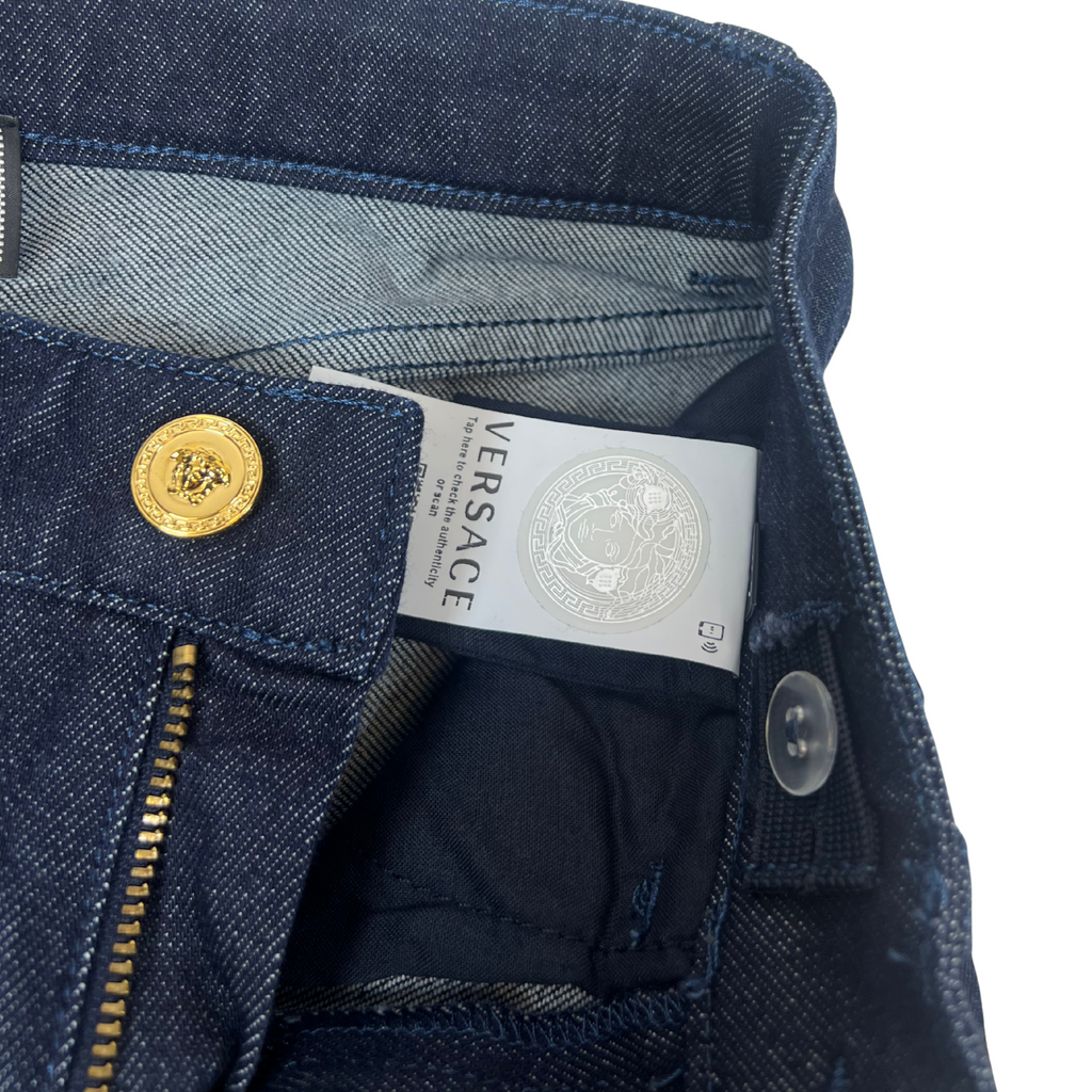 Kids Elegant Blue and Gold Long Pants – Size 8A (128 cm)