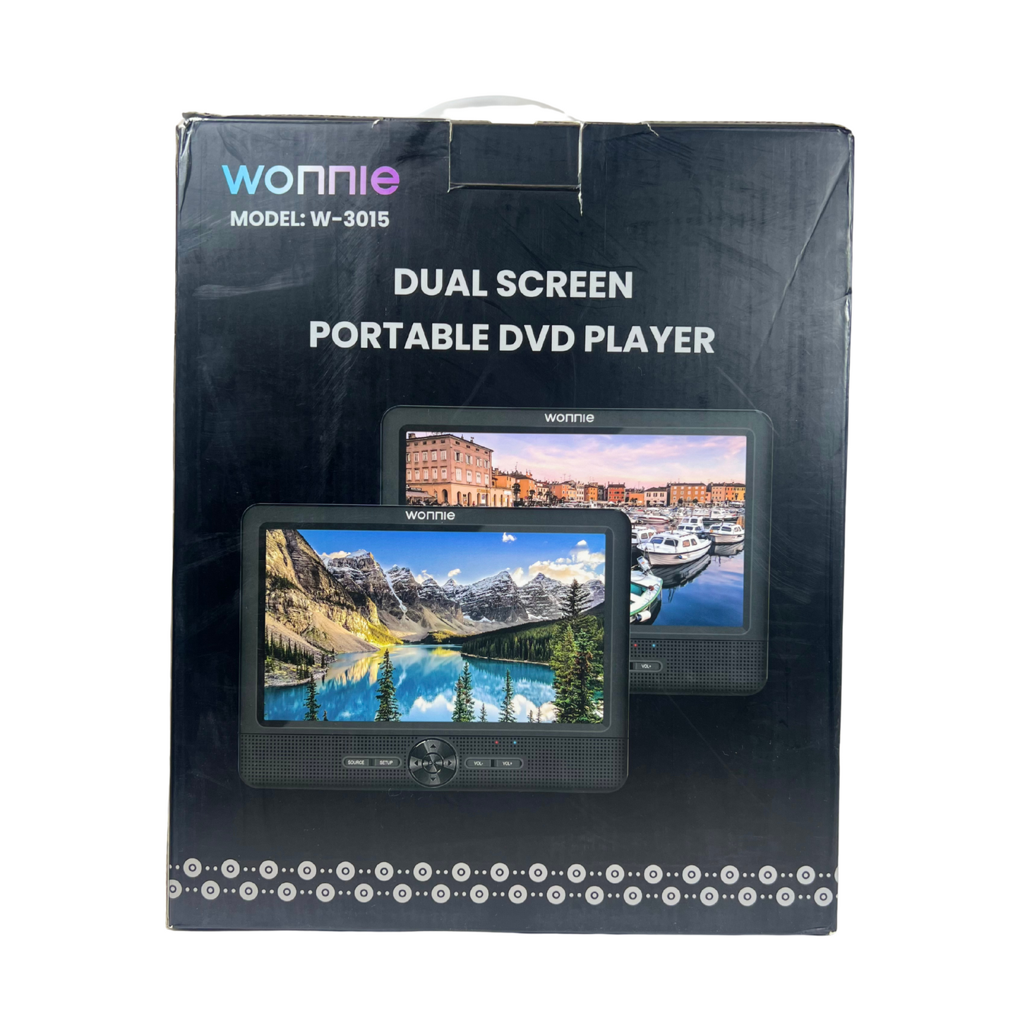 10.5" Dual Screen Portable Car DVD Players – Play Same or Different Movies, USB/SD Compatible, 5-Hour Battery, Mounting Brackets Included