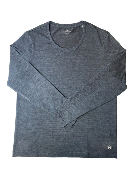 Women's Gray Seamless Longsleeve Top - L