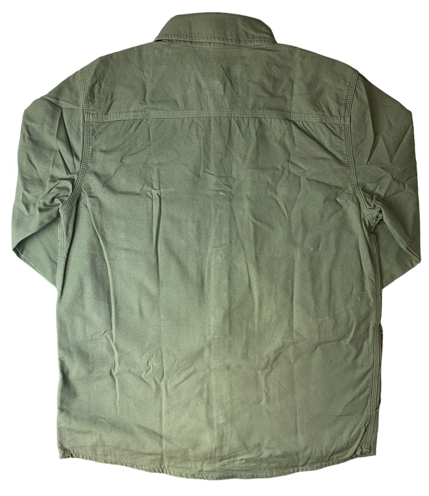 Men's Green Fleece Lined Shirt - M