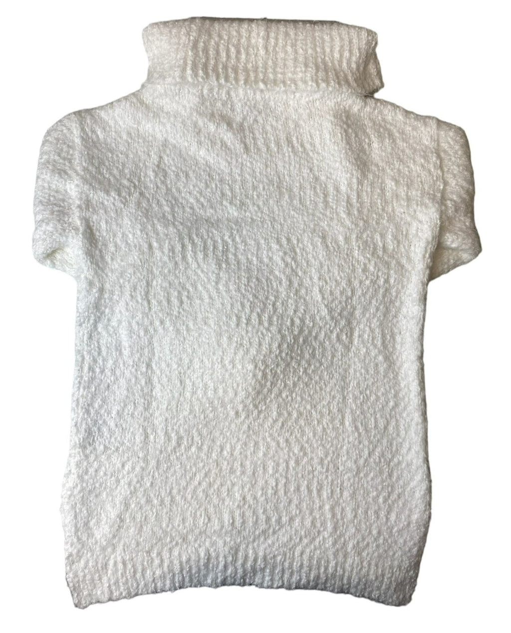Women's White Cowl Neck Tunic - S