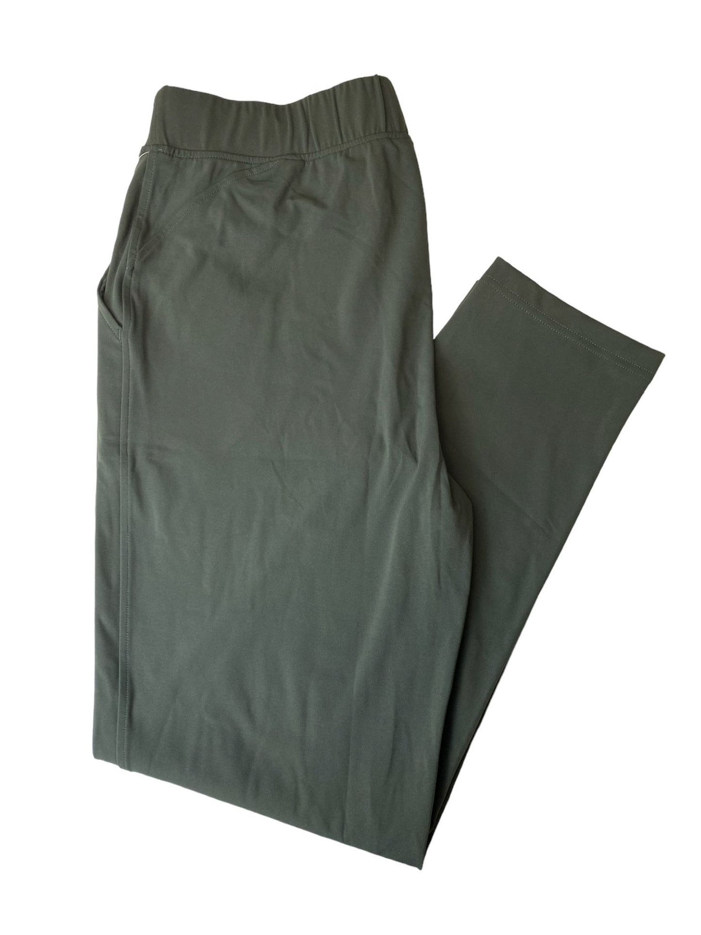 Women's Dark Green Knit Pants - M