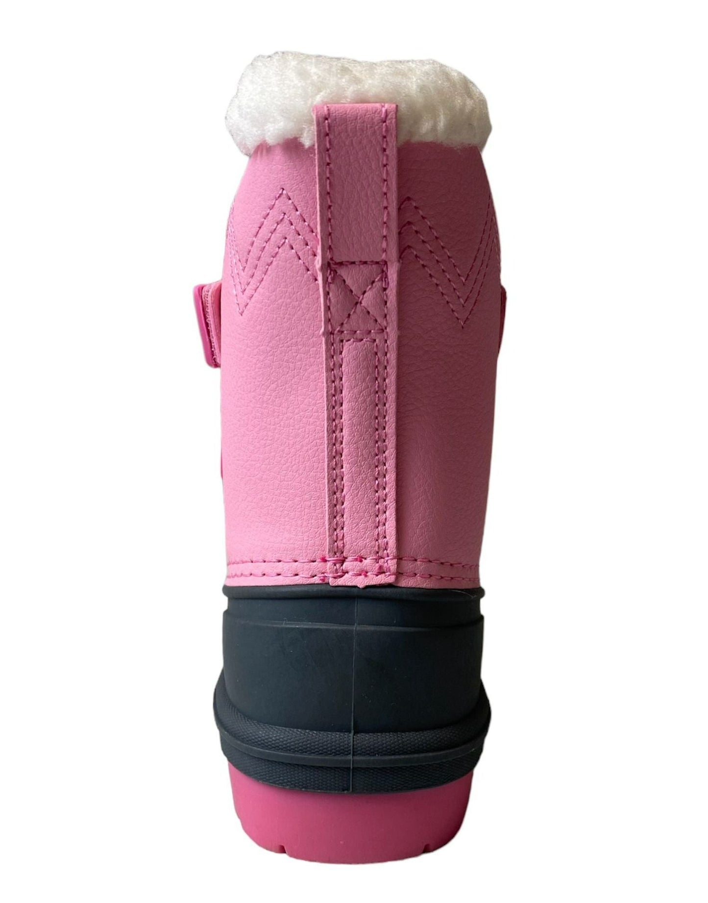 Girls Pink and Black Denver Winter Boots