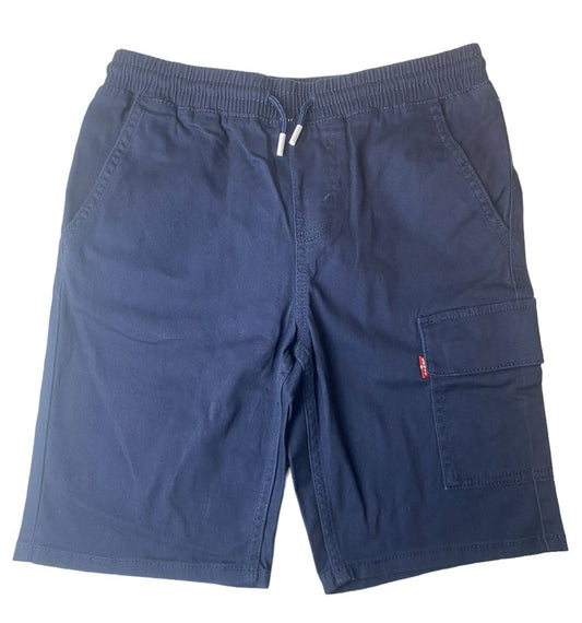 Boys Dark Blue Drawstring Shorts - L (10/12)