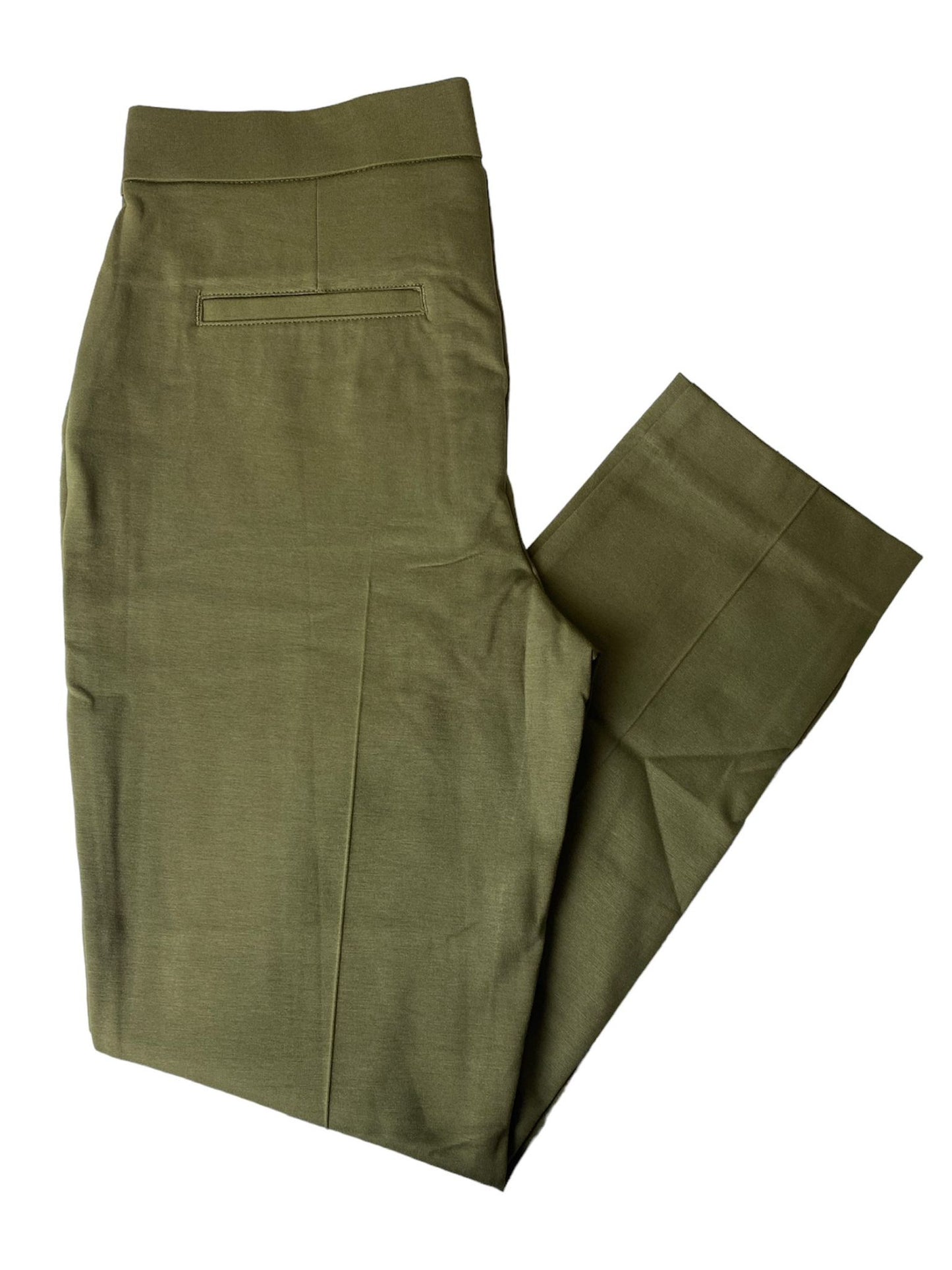 BR Women's Green Mid-Rise Straight Leg Dress Pants - 4