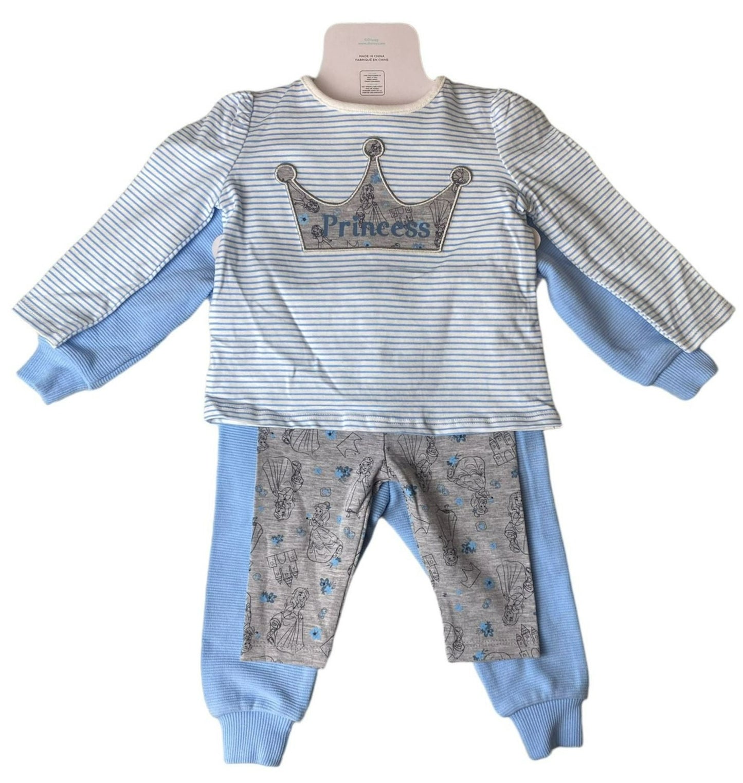 Baby Girls' Princess 4-Piece Set in Blue - 3m