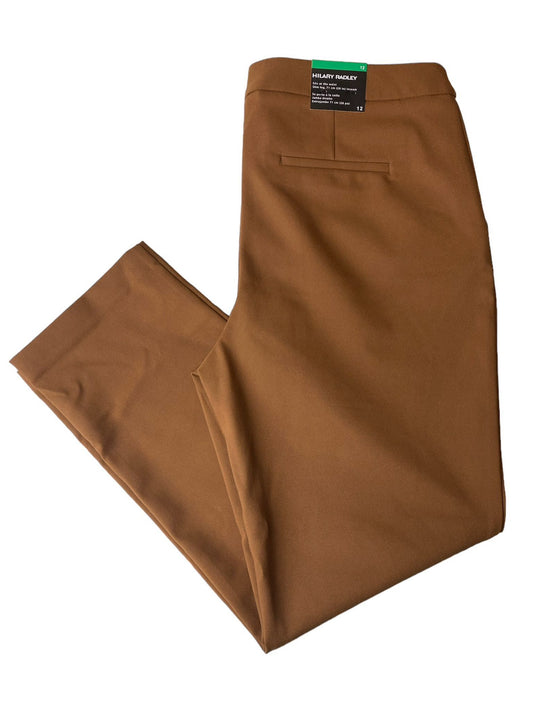 Pantalones de vestir de pierna recta marrón HR - 12