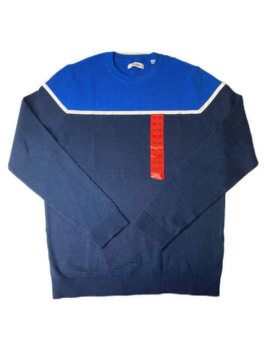 Jersey de punto azul para hombre - M