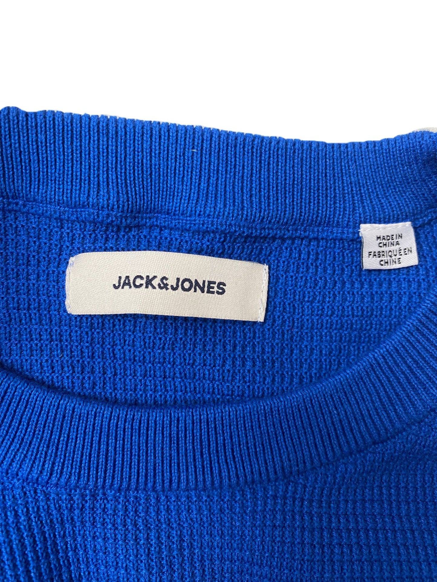 Men's Blue Knit Sweater - M