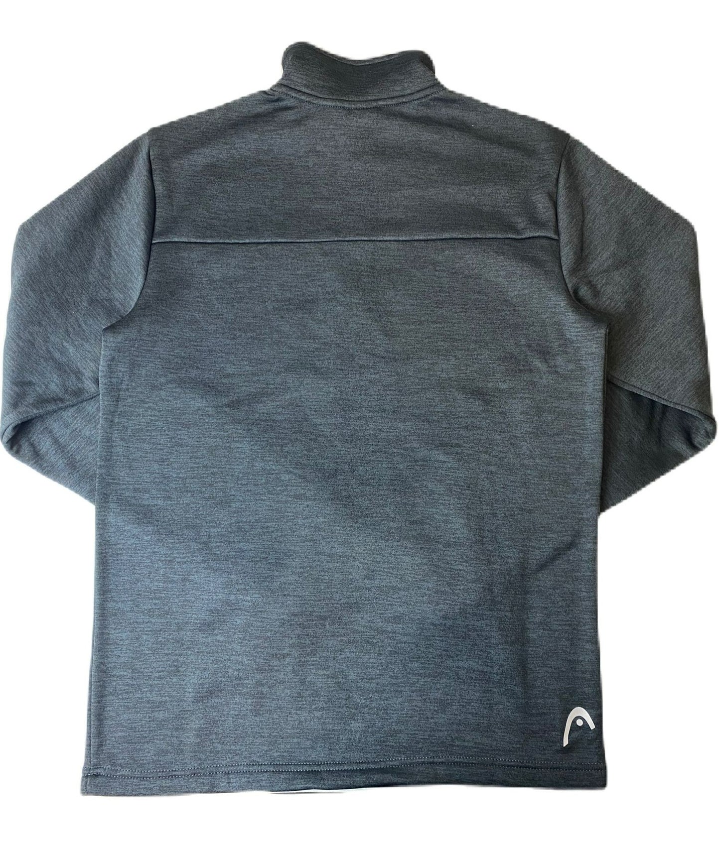 Pull Gris à Manches Longues et Fermeture Éclair 1/4 - S