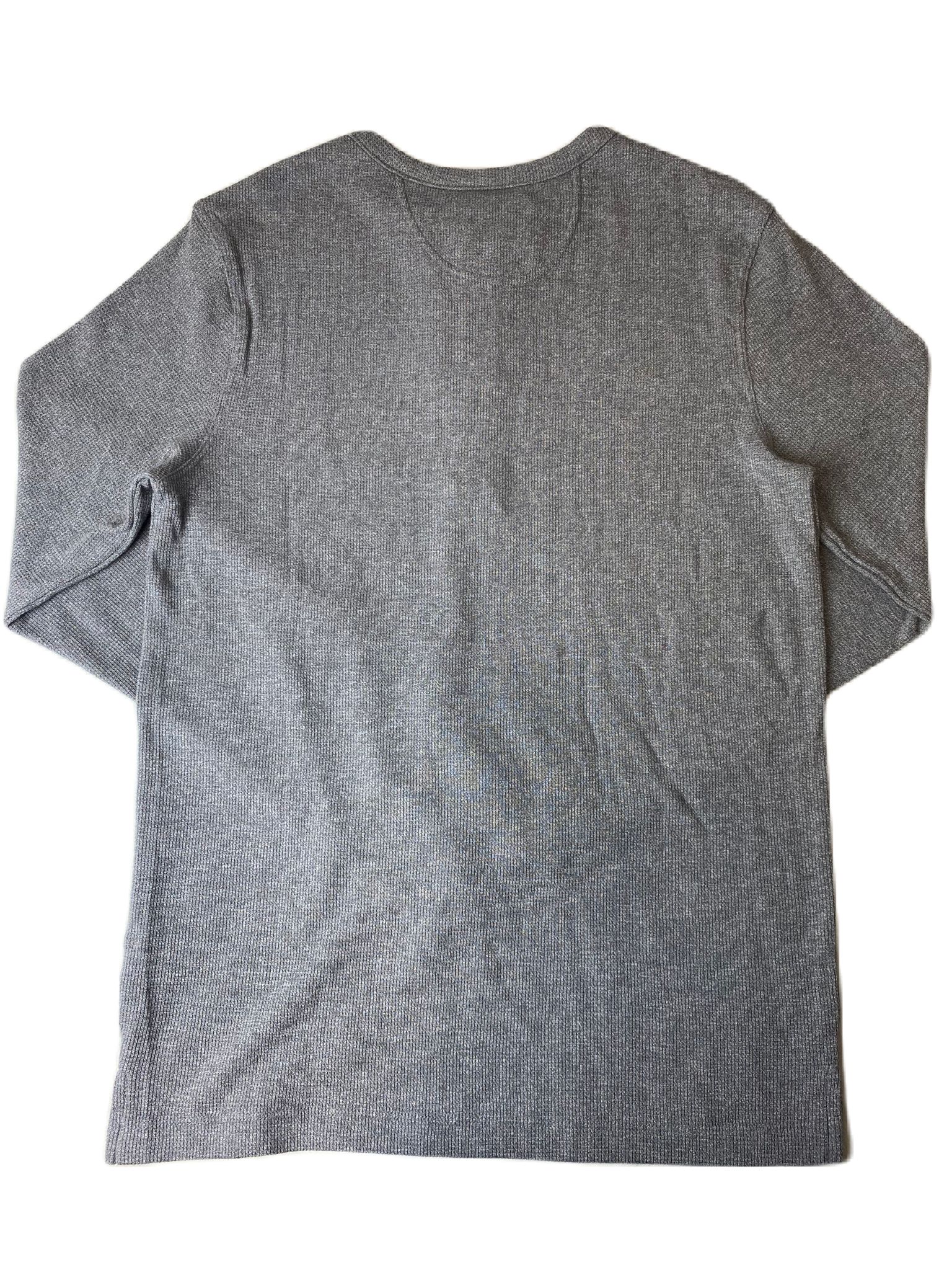 Top gris de manga larga - S