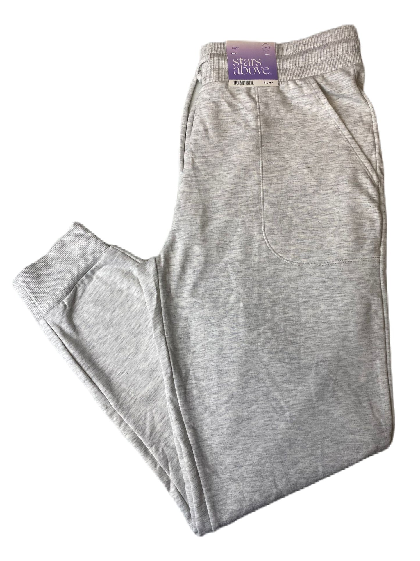 Women's Grey Plush Fleece Joggers