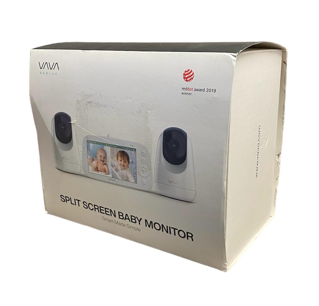 Baby Monitor with Split View, Includes Two Cameras, Infrared Night Vision, And Thermal Monitor.