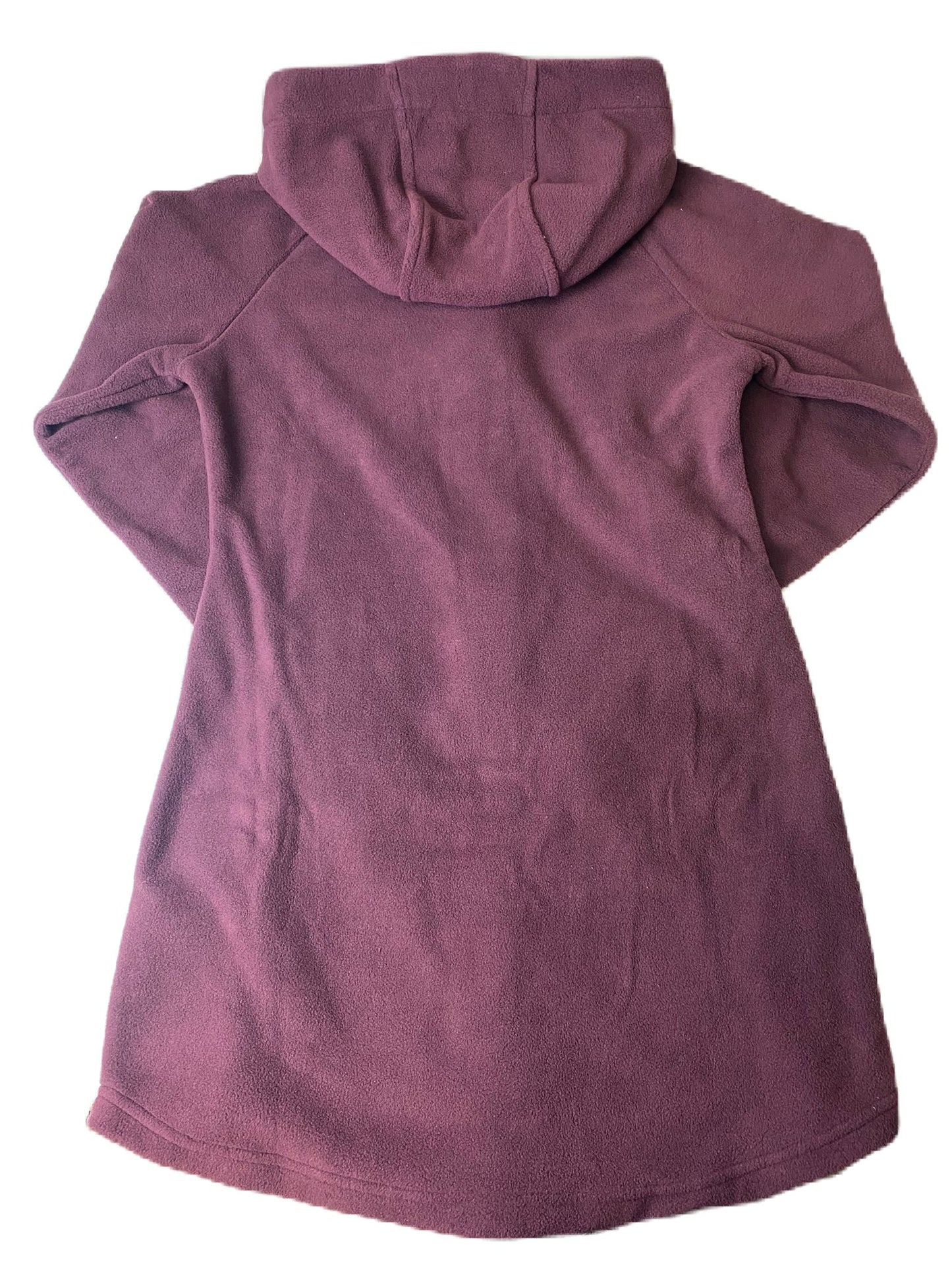 Women's Maroon Soft Fleece Full-Zip Sweater