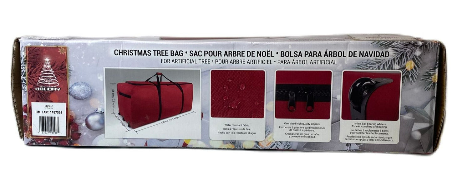 Red Christmas Tree Storage Bag