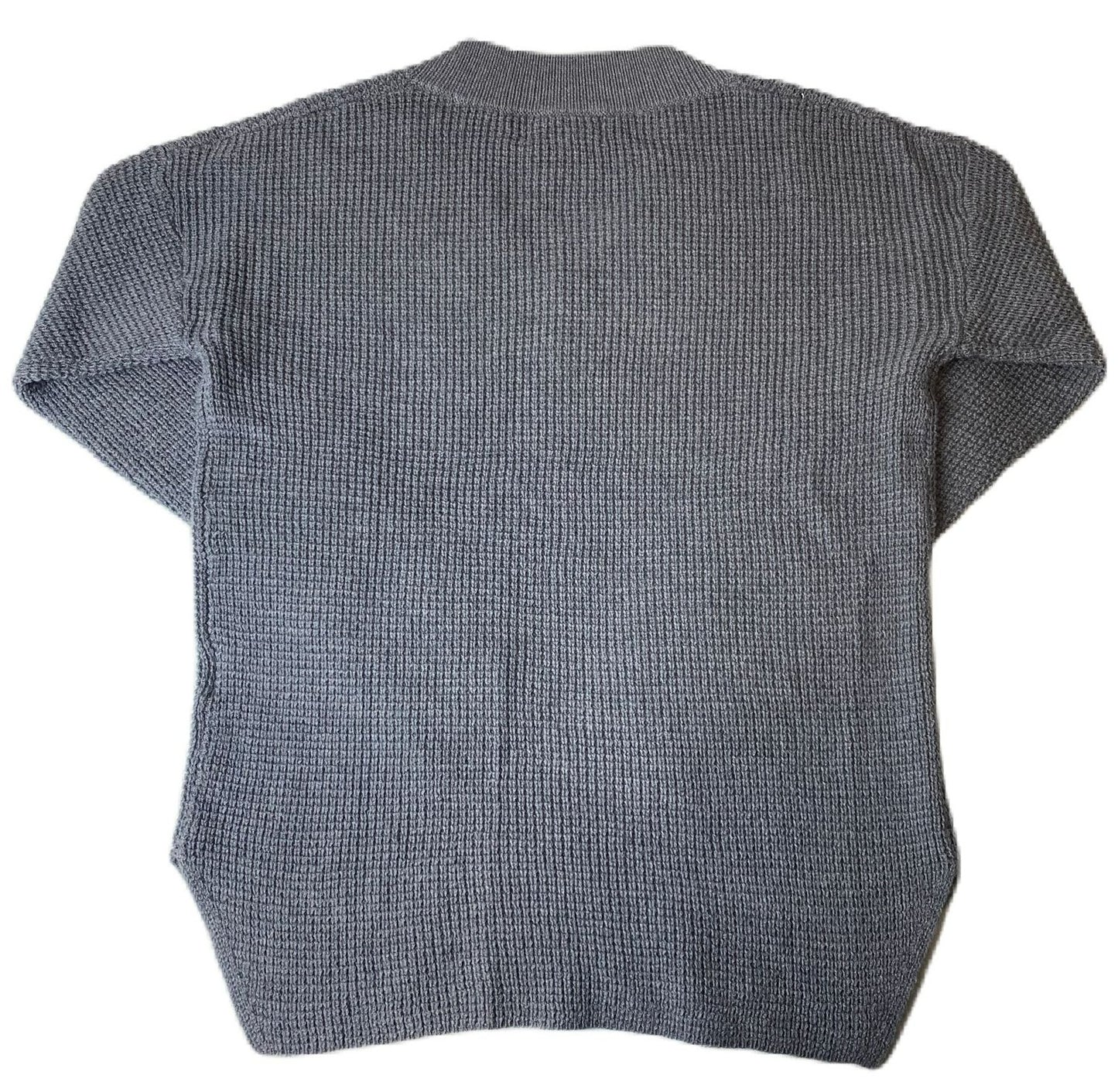 Women's Dark Grey Knitted Long Sleeve Sweater - XS