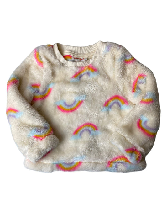 White Rainbow Sweater - 18M