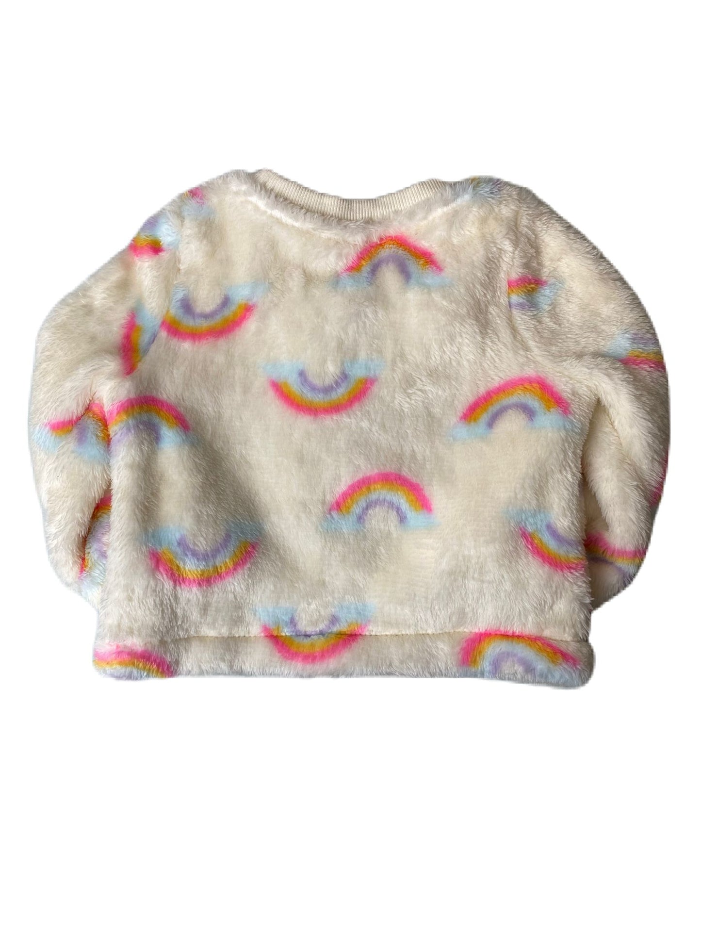 White Rainbow Sweater - 18M