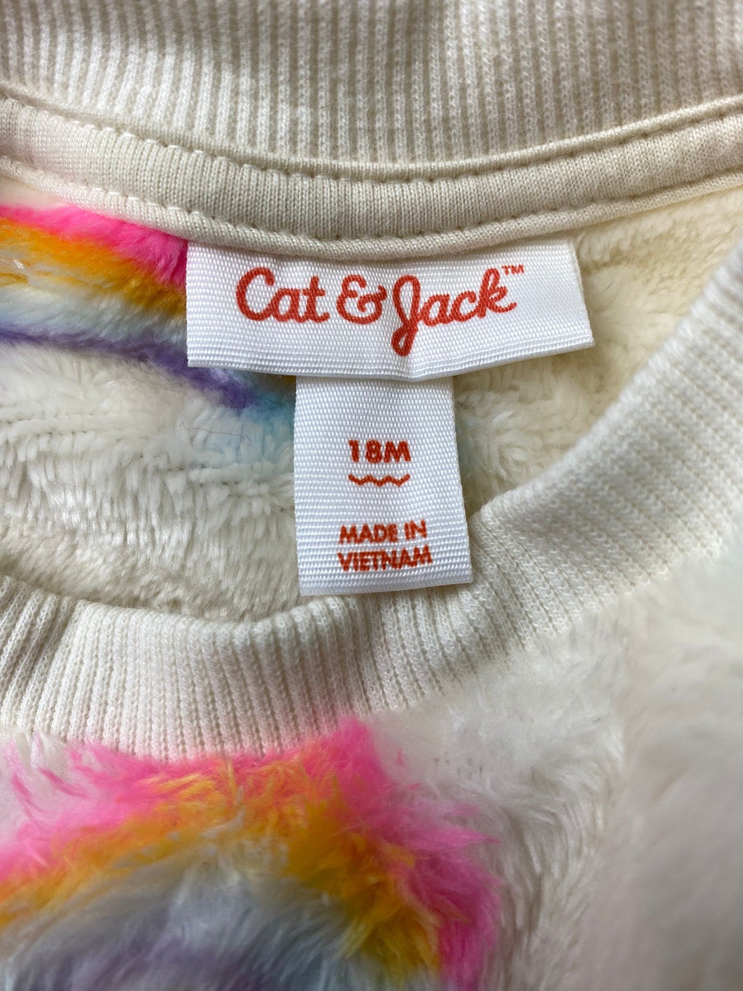 White Rainbow Sweater - 18M