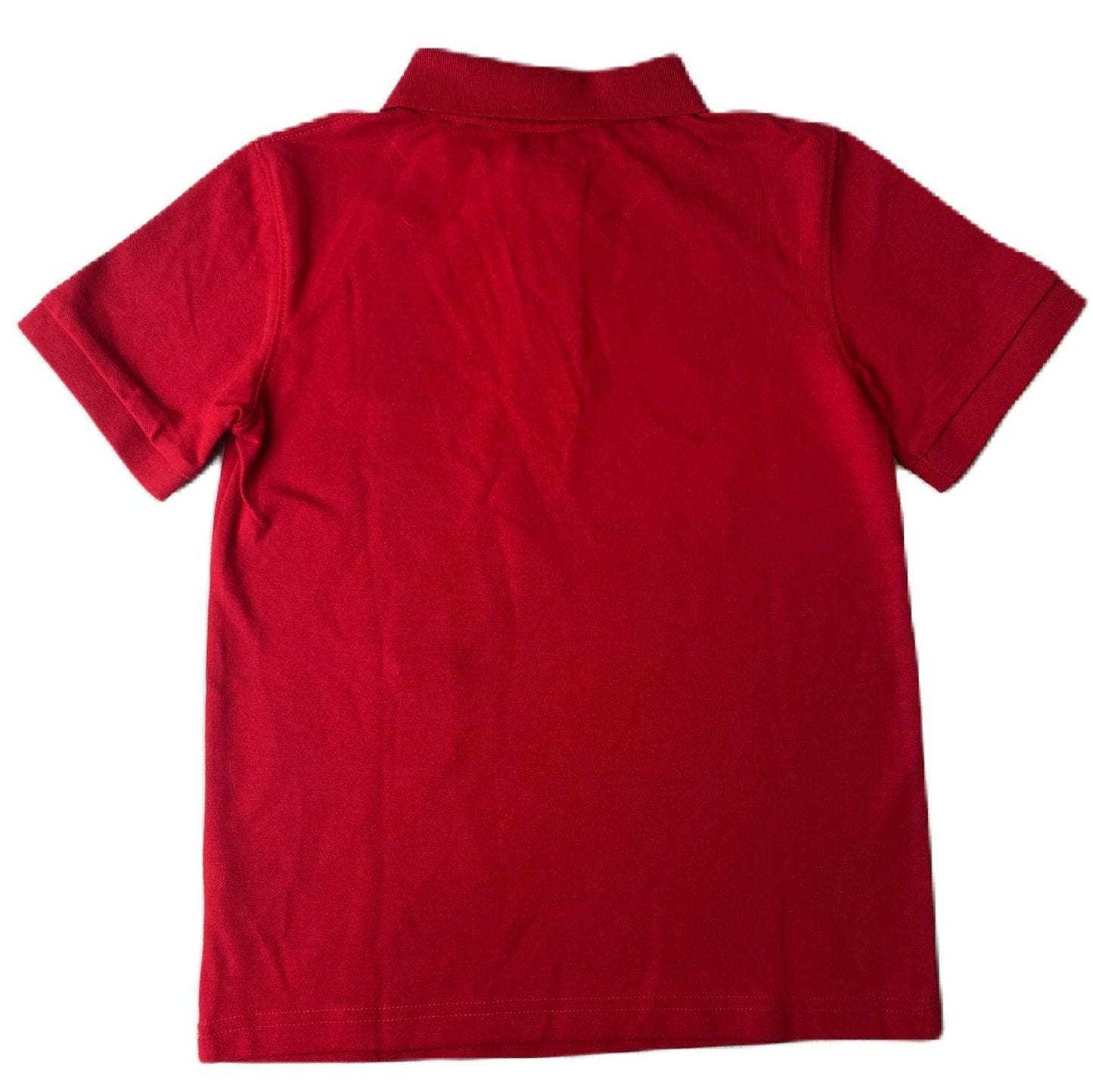 Boys Red Button-Up Polo Shirt - S (6/7)