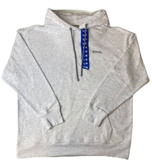 Women's Light Grey Drawstring Hoodie - L