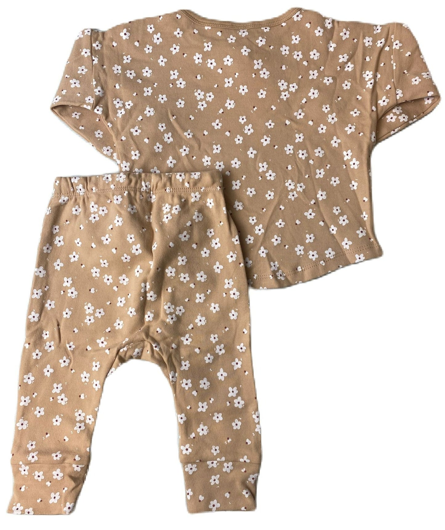 Baby Girls Blush Floral Jersey Top and Pants Set