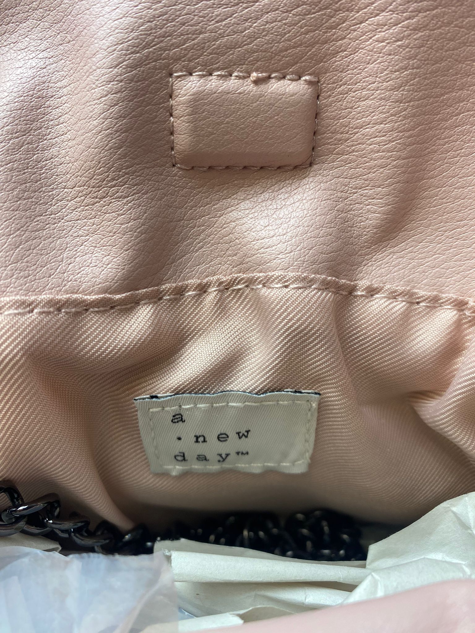 Grey and Pink Detachable Crossbody Bag