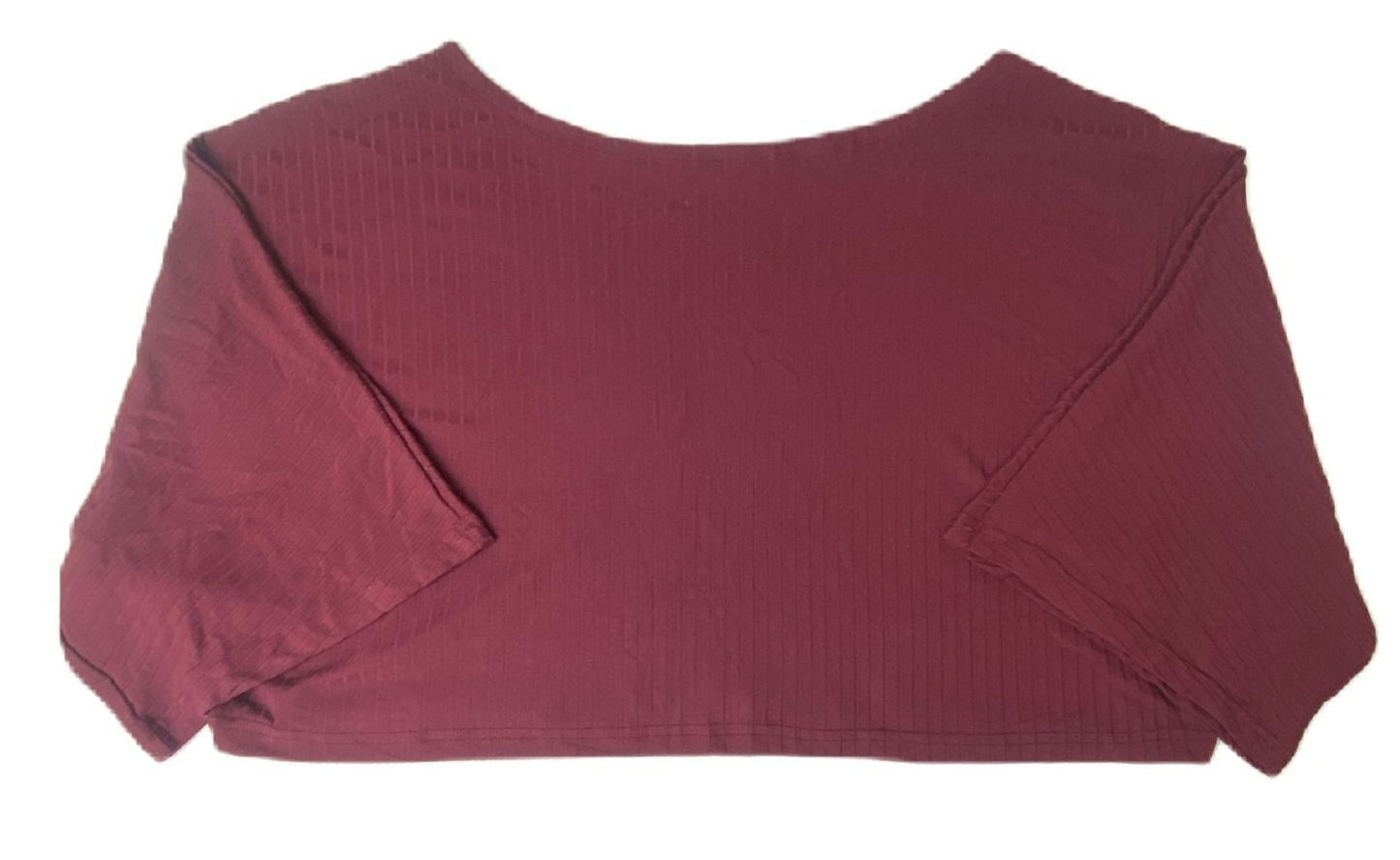 Women's Maroon Cropped Top - L