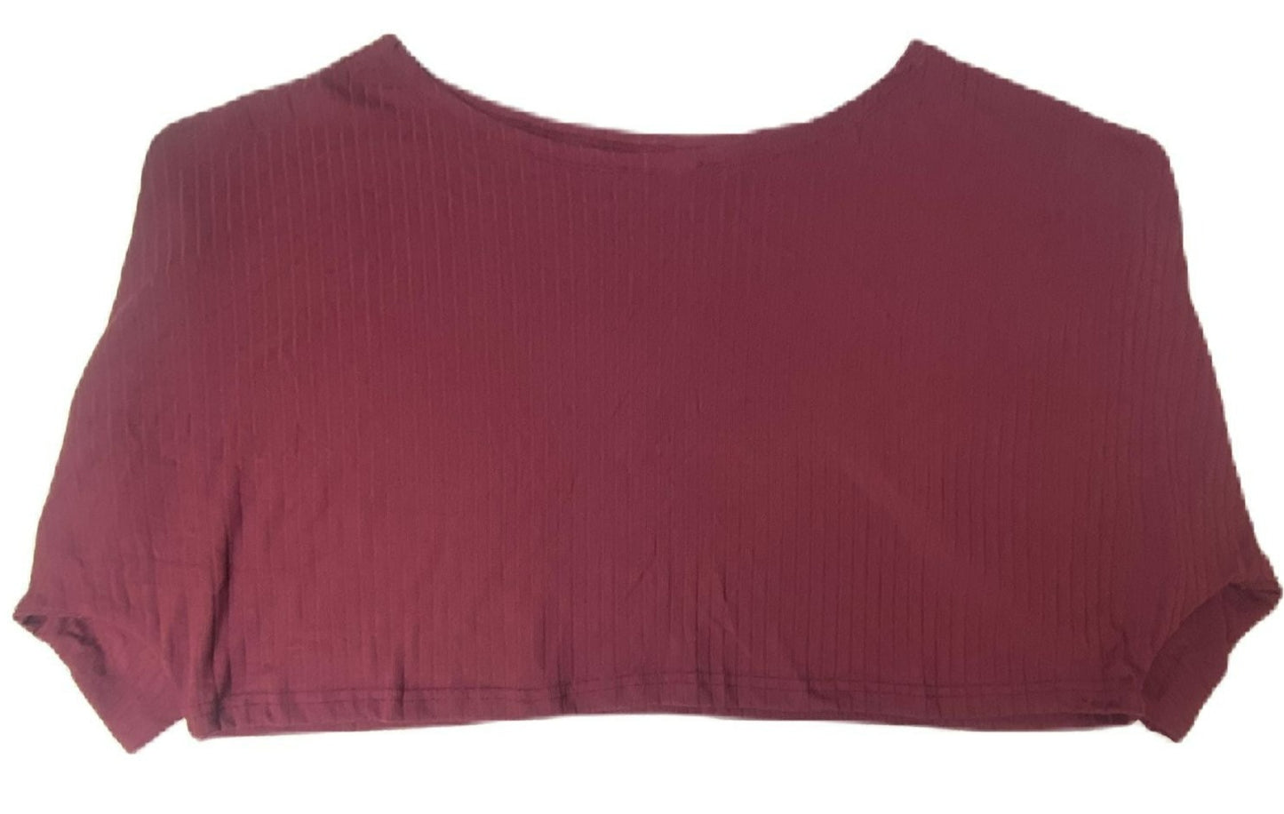 Women's Maroon Cropped Top - L