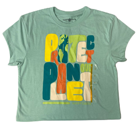 Women's Green Protect Our Planet T-Shirt - S