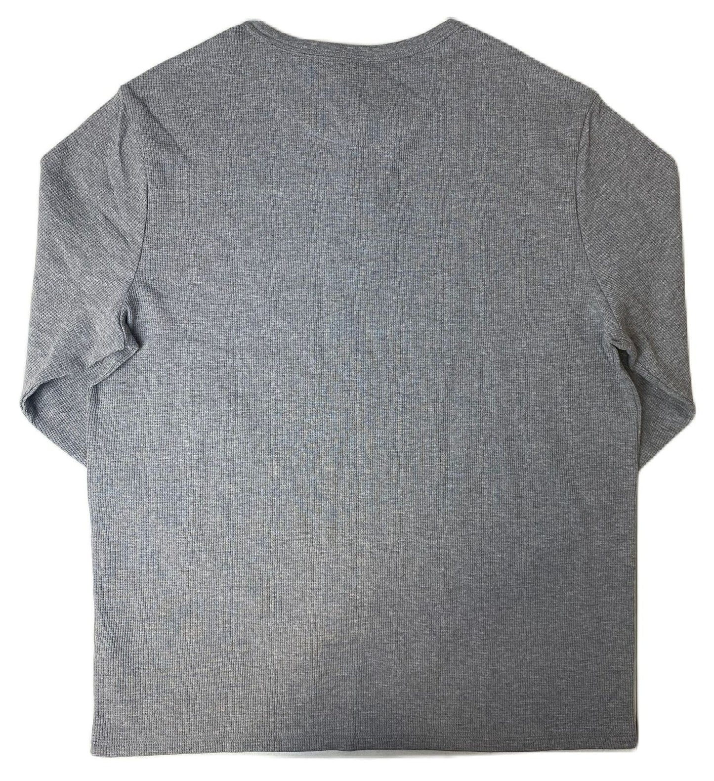 Men's Grey Waffle Long Sleeve - L