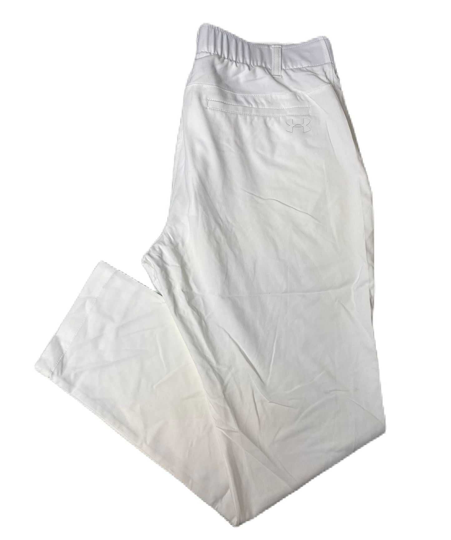 Men's White Breathable Athletic Pants  - 34/32