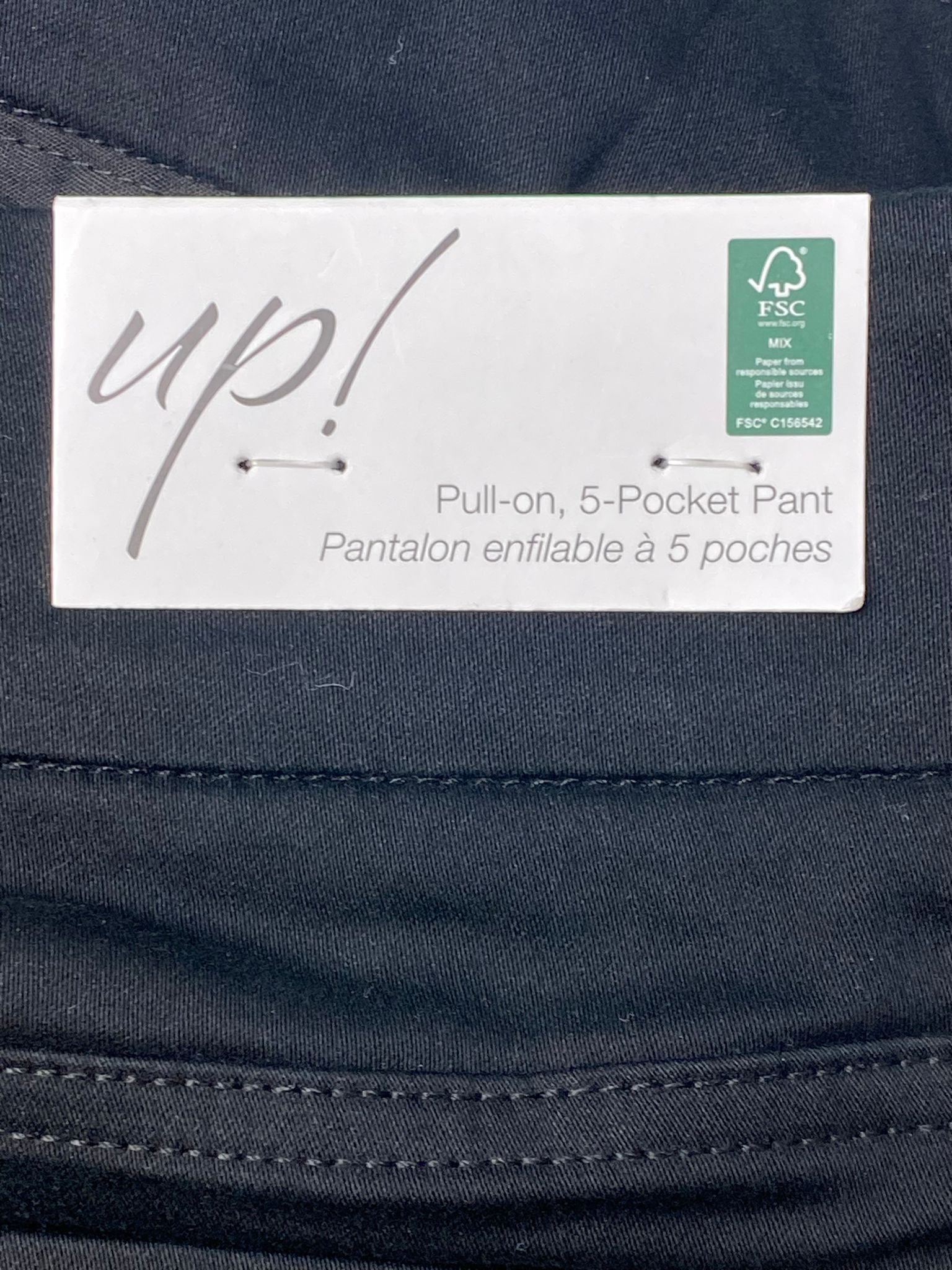 Women's Black Pull-on 5-Pocket Pants - 12